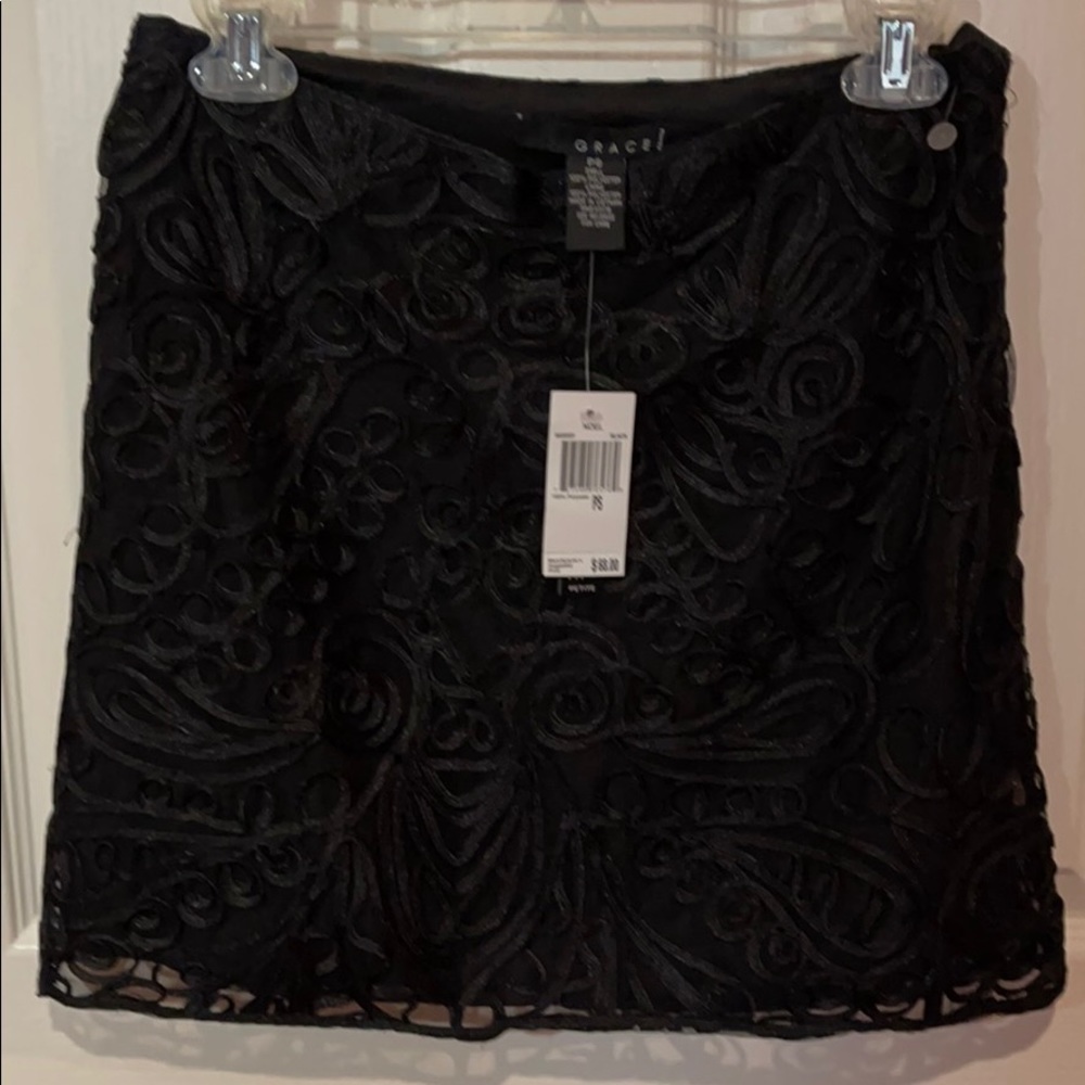 Grace  mini skirt NOEL black Size PS NWT